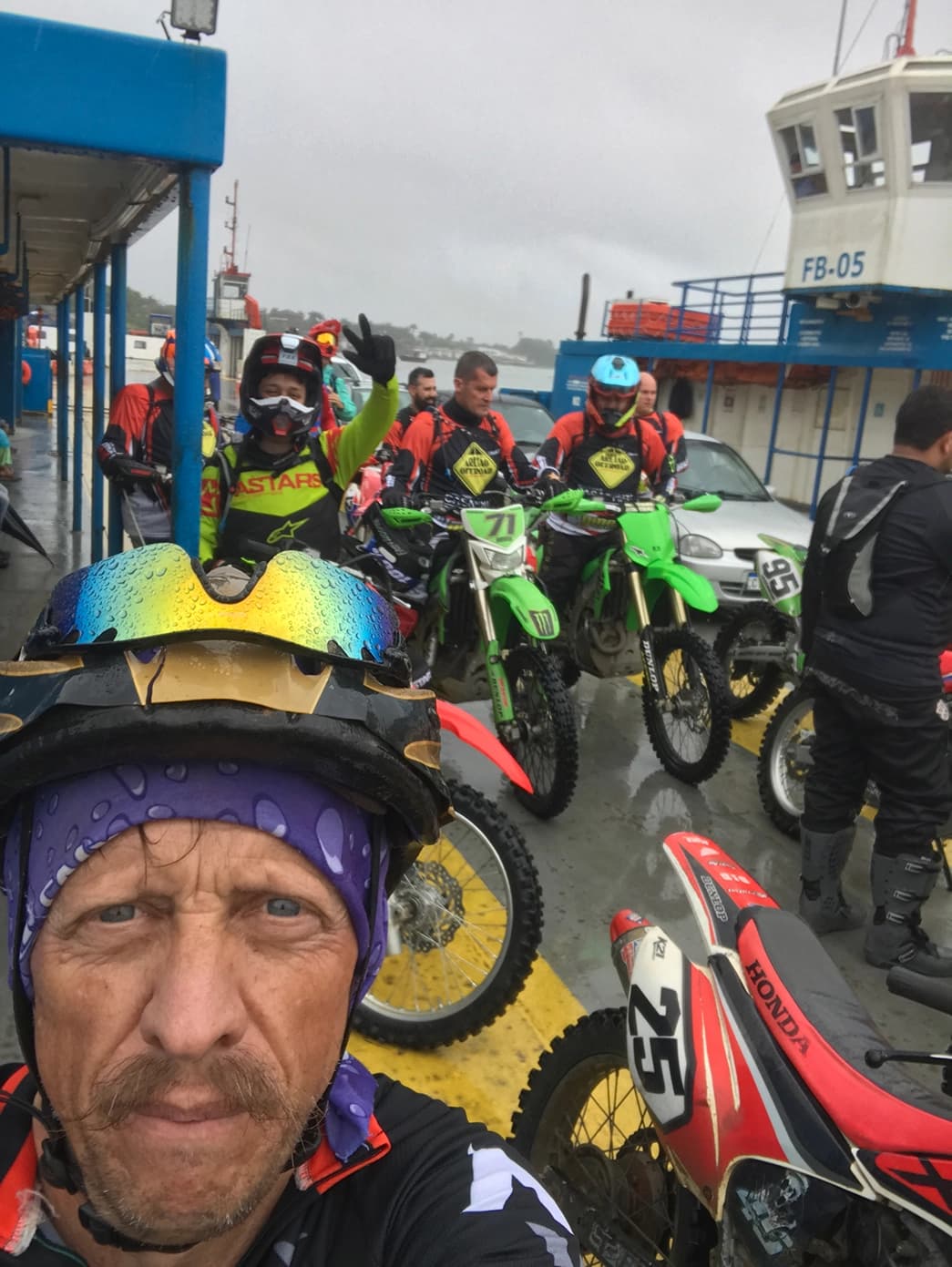Chuva, pedal e história